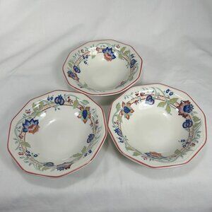 set of 3 decagon cereal bowls. Churchill UK The Chartwell Collection